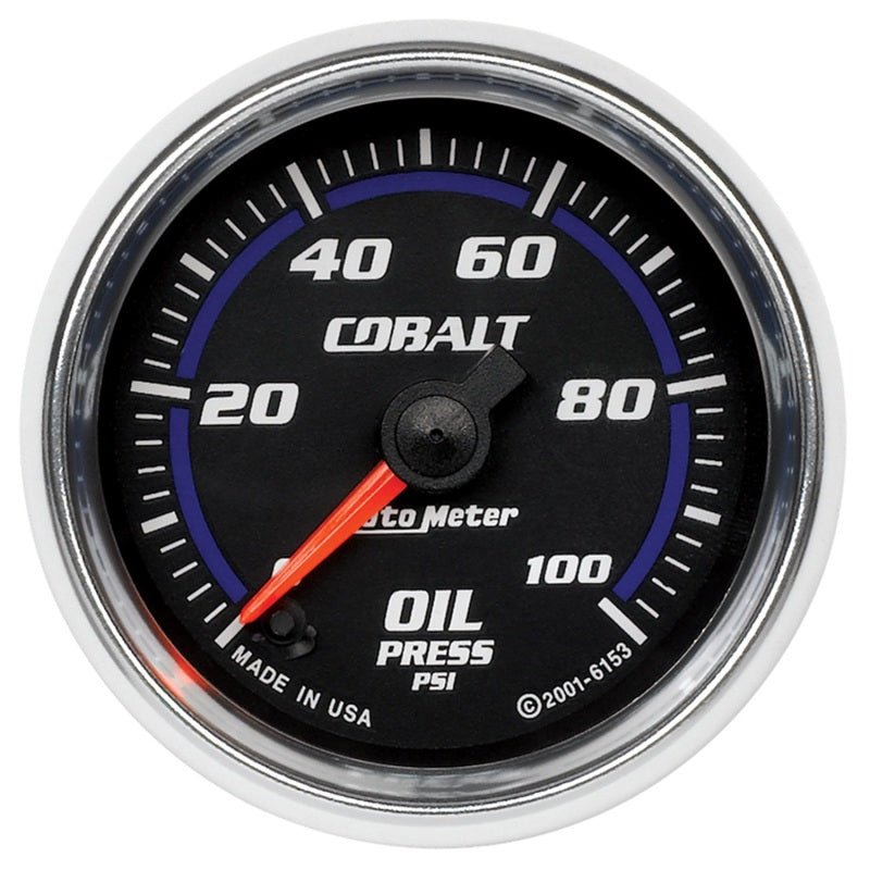 AutoMeter - Autometer Cobalt 52mm 100 PSI Electric Oil Pressure Gauge - Demon Performance