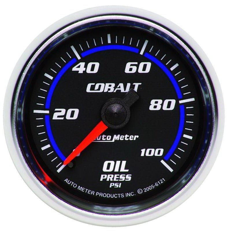 AutoMeter - Autometer Cobalt 52mm 100 PSI Mechanical Oil Pressure Gauge - Demon Performance