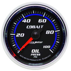 AutoMeter - Autometer Cobalt 52mm 100 PSI Mechanical Oil Pressure Gauge - Demon Performance