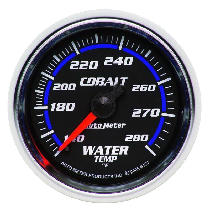 AutoMeter - Autometer Cobalt 52mm 140-280 Deg F Mechanical Water Temperature Gauge - Demon Performance