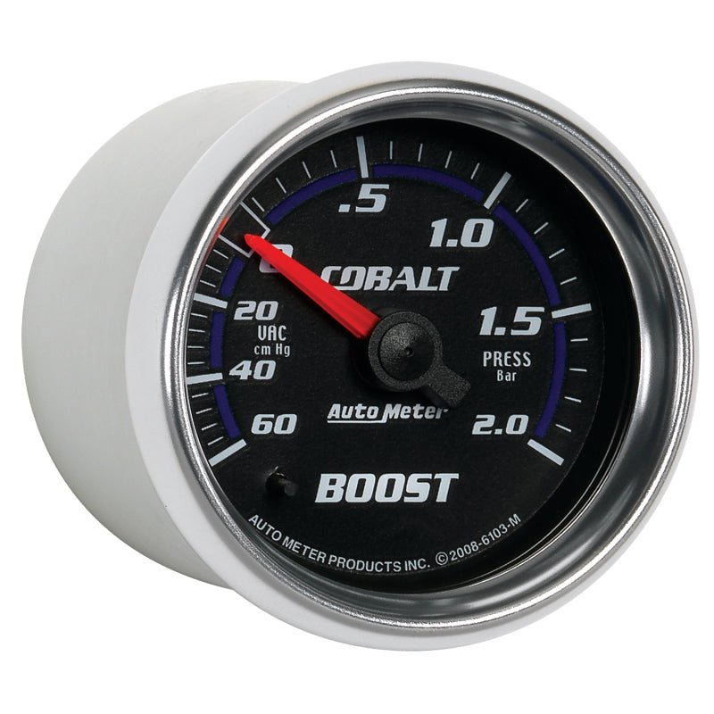 AutoMeter - Autometer Cobalt 52mm 2 BAR Mechanical Boost Gauge - Demon Performance