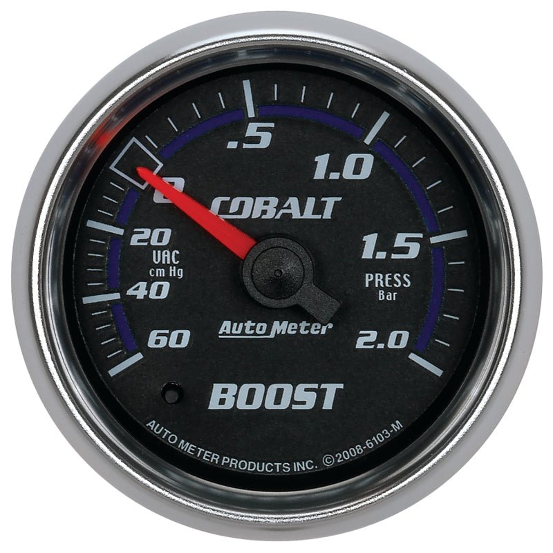 AutoMeter - Autometer Cobalt 52mm 2 BAR Mechanical Boost Gauge - Demon Performance