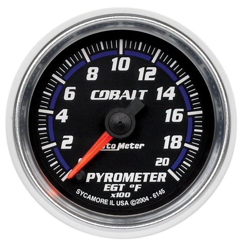 AutoMeter - Autometer Cobalt 52mm 2000 Deg F Electronic Pyrometer Gauge - Demon Performance