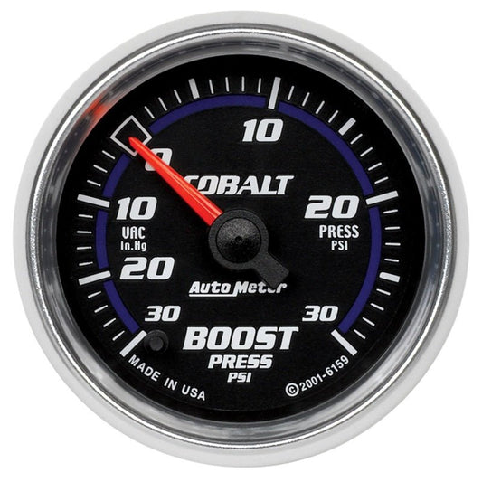 AutoMeter - Autometer Cobalt 52mm 30 PSI Electronic Boost Gauge - Demon Performance