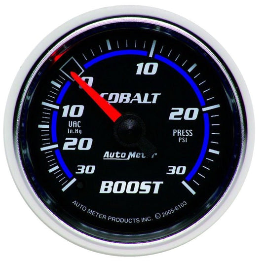 AutoMeter - Autometer Cobalt 52mm 30psi mechanical Boost Gauge - Demon Performance