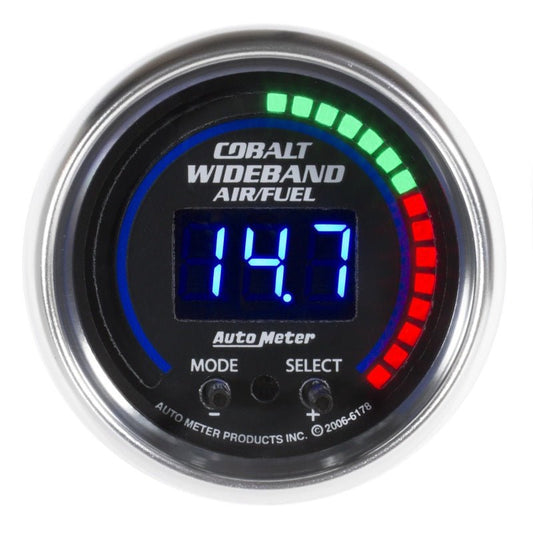 AutoMeter - Autometer Cobalt 52mm Air/Fuel Ratio Pro Plus Digital w/ Peak & Warning Gauge - Demon Performance