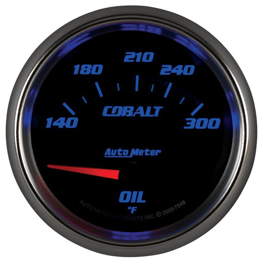 AutoMeter - Autometer Cobalt 66.7mm 140-300 Degree F Electric Oil Temperature Gauge - Demon Performance