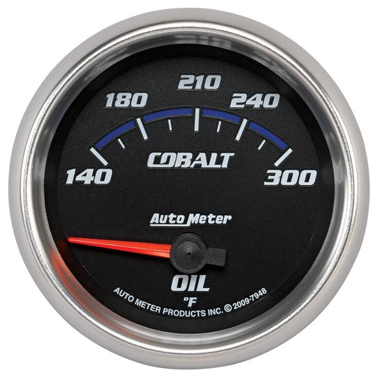 AutoMeter - Autometer Cobalt 66.7mm 140-300 Degree F Electric Oil Temperature Gauge - Demon Performance