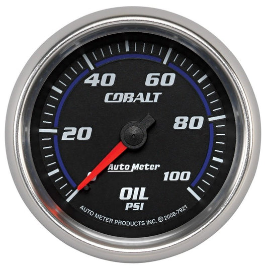 AutoMeter - Autometer Cobalt 66mm 0-100 PSI Oil Pressure Gauge - Demon Performance