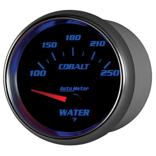 AutoMeter - Autometer Cobalt 66mm 100-250 Degree F Electric Water Temperature Gauge - Demon Performance