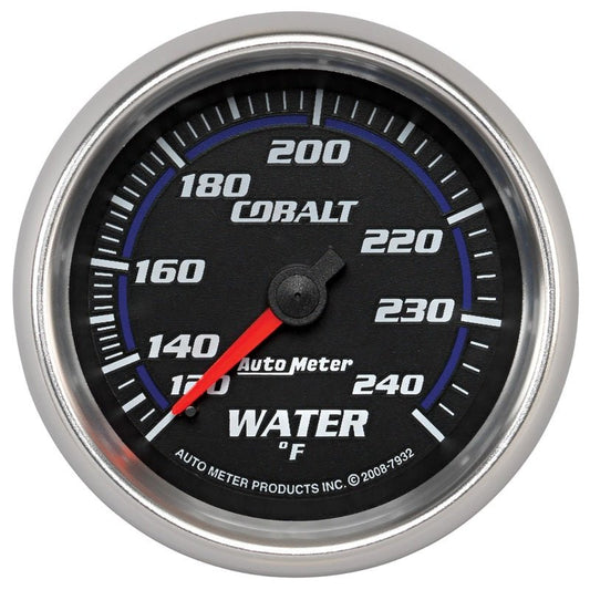 AutoMeter - Autometer Cobalt 66mm 120-240 Degree F Mechanical Water Temperature Gauge - Demon Performance