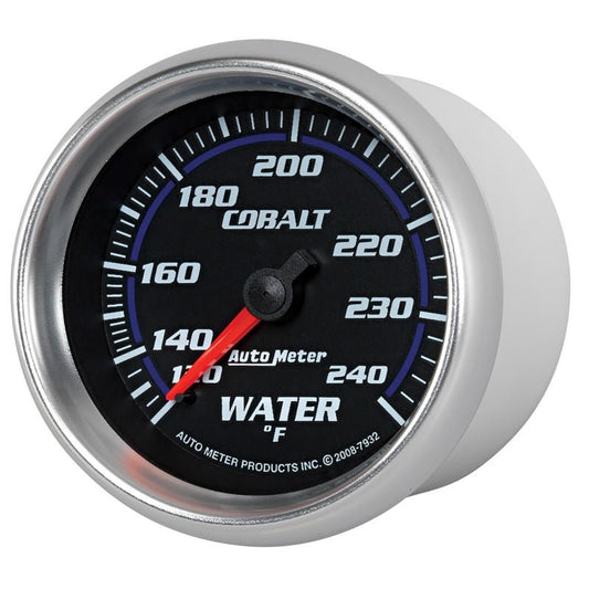 AutoMeter - Autometer Cobalt 66mm 120-240 Degree F Mechanical Water Temperature Gauge - Demon Performance