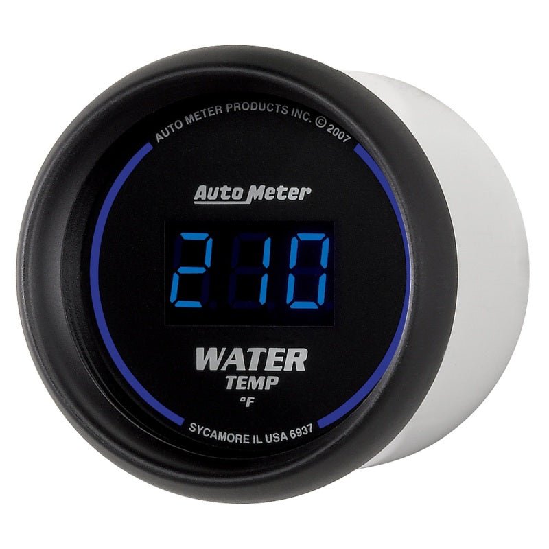 AutoMeter - Autometer Cobalt Digital 52.4mm Black 0-300 deg F Water Temperature Gauge - Demon Performance