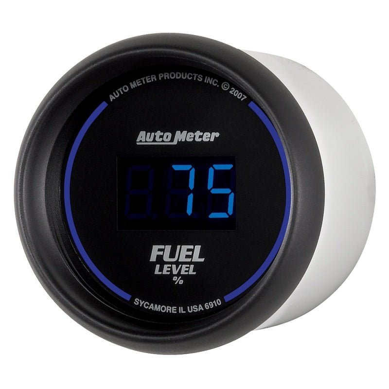 AutoMeter - Autometer Cobalt Digital 52.4mm Black Programmable Empty-Full Range Fuel Level Gauge - Demon Performance