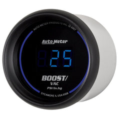 AutoMeter - Autometer Cobalt Digital 52.4mm Black Vacuum/Boost Gauge - Demon Performance