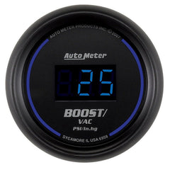 AutoMeter - Autometer Cobalt Digital 52.4mm Black Vacuum/Boost Gauge - Demon Performance