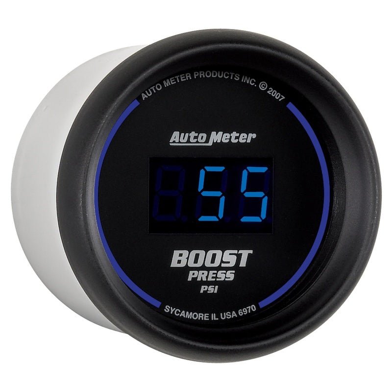 AutoMeter - Autometer Cobalt Digital 52mm Digital 5-60 PSI Boost Gauge - Demon Performance