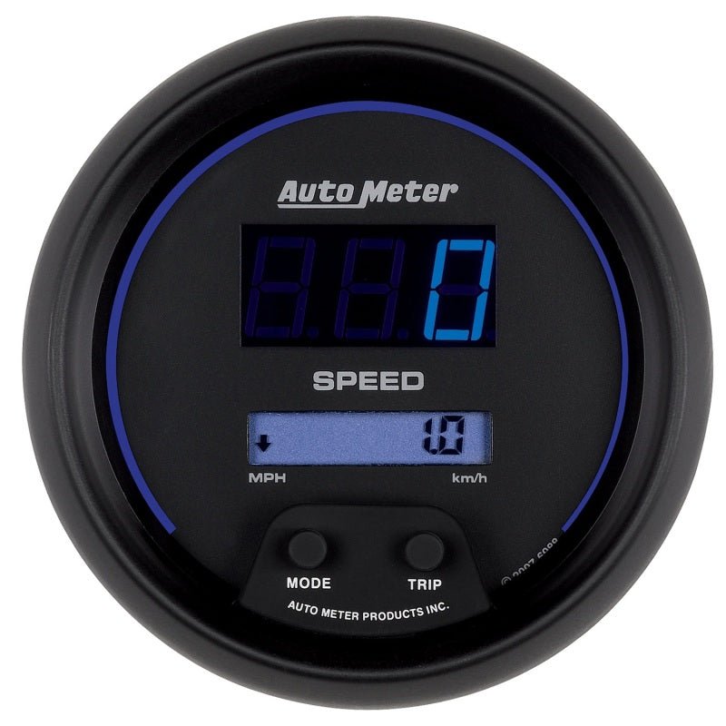 AutoMeter - Autometer Cobalt Digital 85.7mm Black Electric Programable Speedometer - Demon Performance