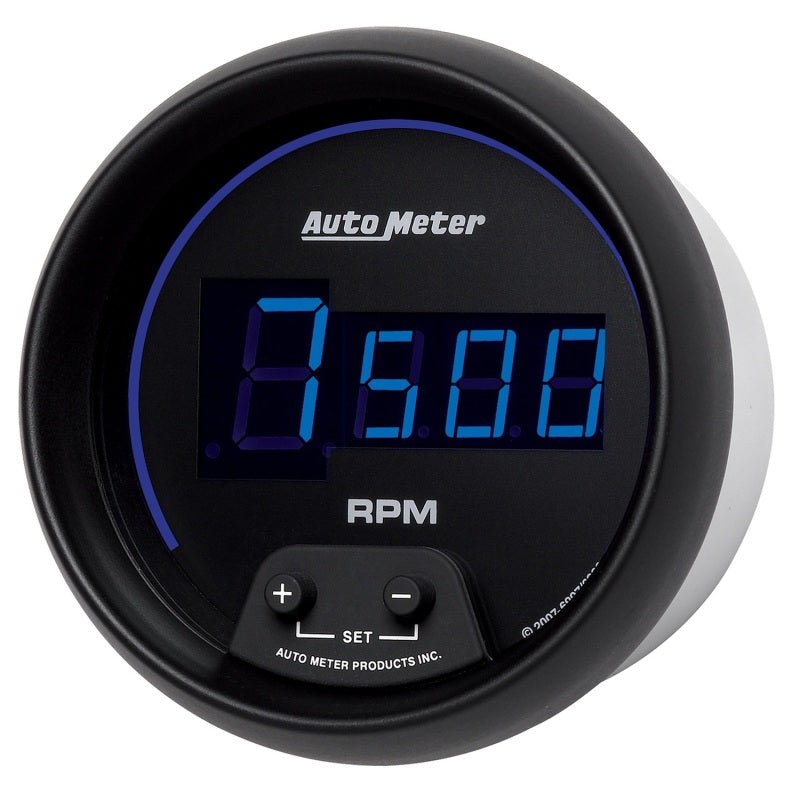 AutoMeter - Autometer Cobalt Digital 85.7mm Black In-Dash Tachometer - Demon Performance