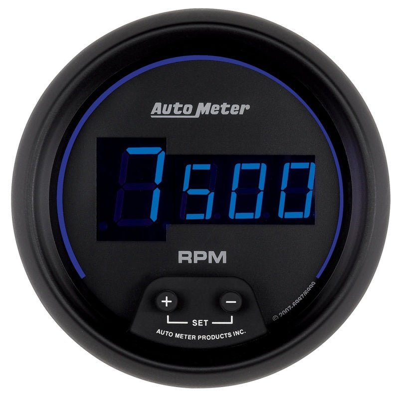 AutoMeter - Autometer Cobalt Digital 85.7mm Black In-Dash Tachometer - Demon Performance