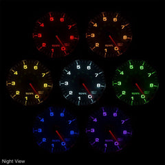 AutoMeter - Autometer Spek-Pro Gauge Tach 2 1/16in 11K Rpm W/ Shift Light & Peak Mem Slvr/Chrm - Demon Performance