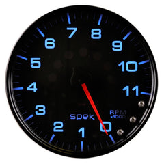 AutoMeter - Autometer Spek-Pro Gauge Tachometer 5in 11K Rpm W/Shift Light & Peak Mem Black/Black - Demon Performance