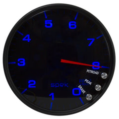 AutoMeter - Autometer Spek-Pro Gauge Tachometer 5in 8K Rpm W/Shift Light & Peak Mem Black/Smoke/Black - Demon Performance