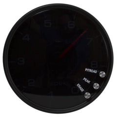 AutoMeter - Autometer Spek-Pro Gauge Tachometer 5in 8K Rpm W/Shift Light & Peak Mem Black/Smoke/Black - Demon Performance