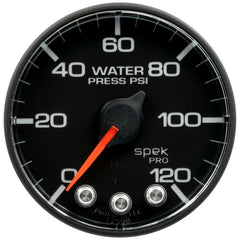 AutoMeter - Autometer Spek-Pro Gauge Water Press 2 1/16in 120psi Stepper Motor W/ Peak & Warn - Demon Performance