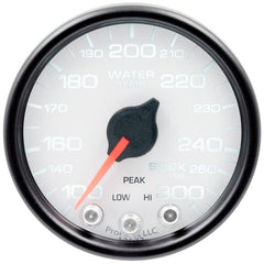 AutoMeter - Autometer Spek-Pro Gauge Water Temp 2 1/16in 300f Stepper Motor W/Peak & Warn Wht/Blk - Demon Performance