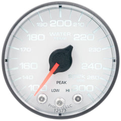 AutoMeter - Autometer Spek-Pro Gauge Water Temp 2 1/16in 300f Stepper Motor W/Peak & Warn Wht/Blk - Demon Performance