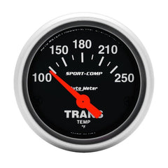 AutoMeter - Autometer Sport Comp 100-250 F Trans Temp Gauge - Demon Performance