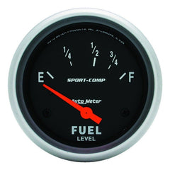 AutoMeter - Autometer Sport-Comp 2 5/8in 24ohm-33ohm Fuel Level Gauge - Demon Performance