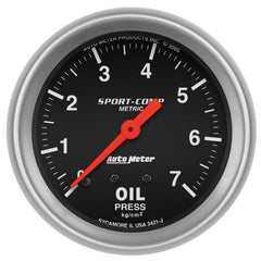 AutoMeter - Autometer Sport-Comp 2 5/8in 7.0kg/cm2 Mechanical Oil Pressure Gauge - Demon Performance