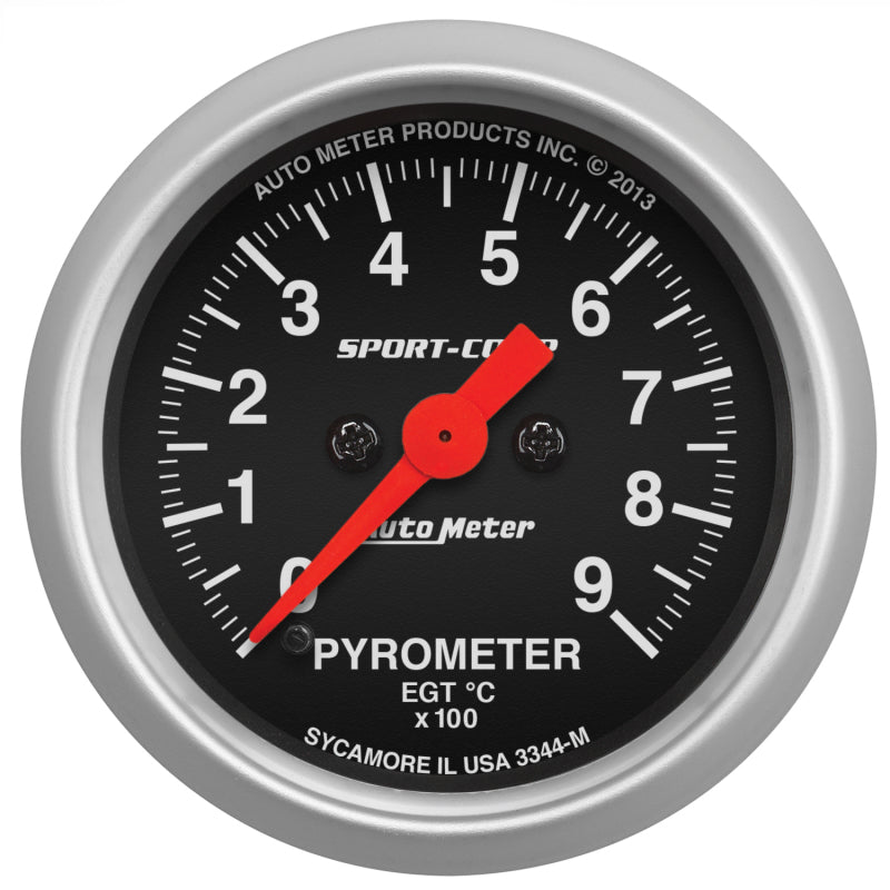 AutoMeter - Autometer Sport-Comp 52.4mm 0-900 Deg C Electronic Pyrometer Gauge - Demon Performance