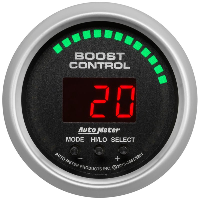 AutoMeter - Autometer Sport-Comp 52mm 30inHG/30psi Digital Boost Controller - Demon Performance