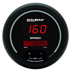 AutoMeter - Autometer Sport-Comp Black 3 3/8in 160 MPH Digital Speedo Gauge - Demon Performance