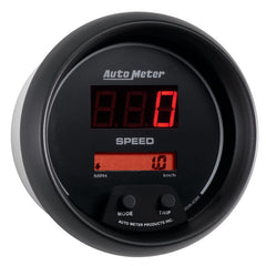 AutoMeter - Autometer Sport-Comp Black 3 3/8in 160 MPH Digital Speedo Gauge - Demon Performance