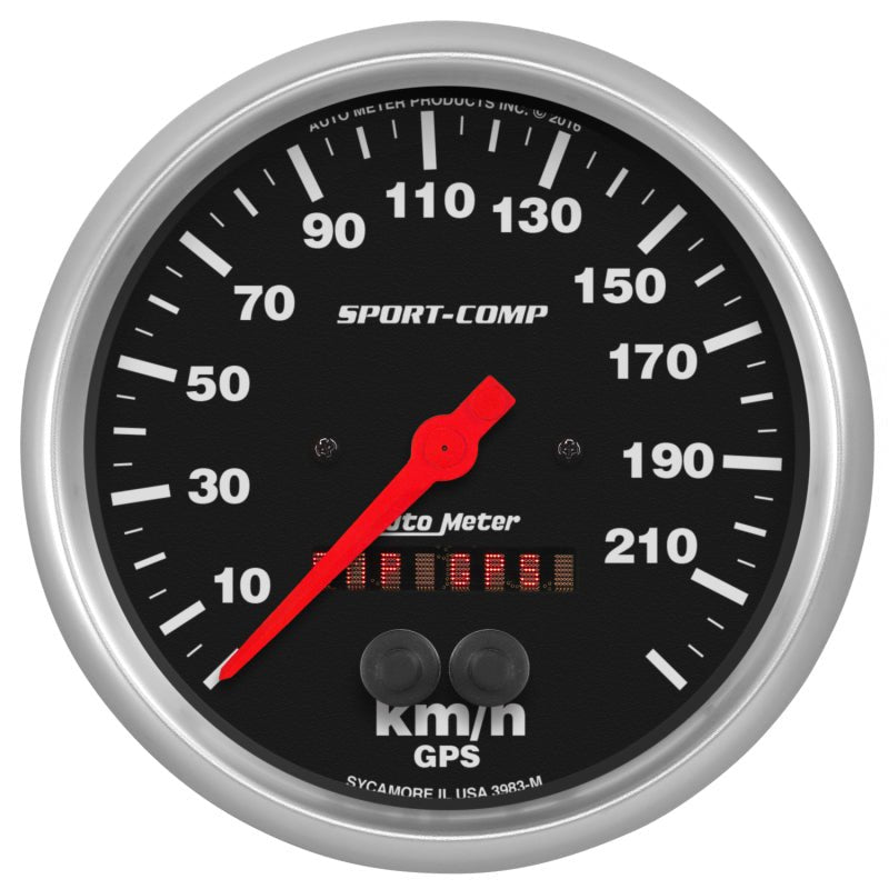 AutoMeter - Autometer Sport-Comp GPS Speedometer 5in 225kmh - Demon Performance