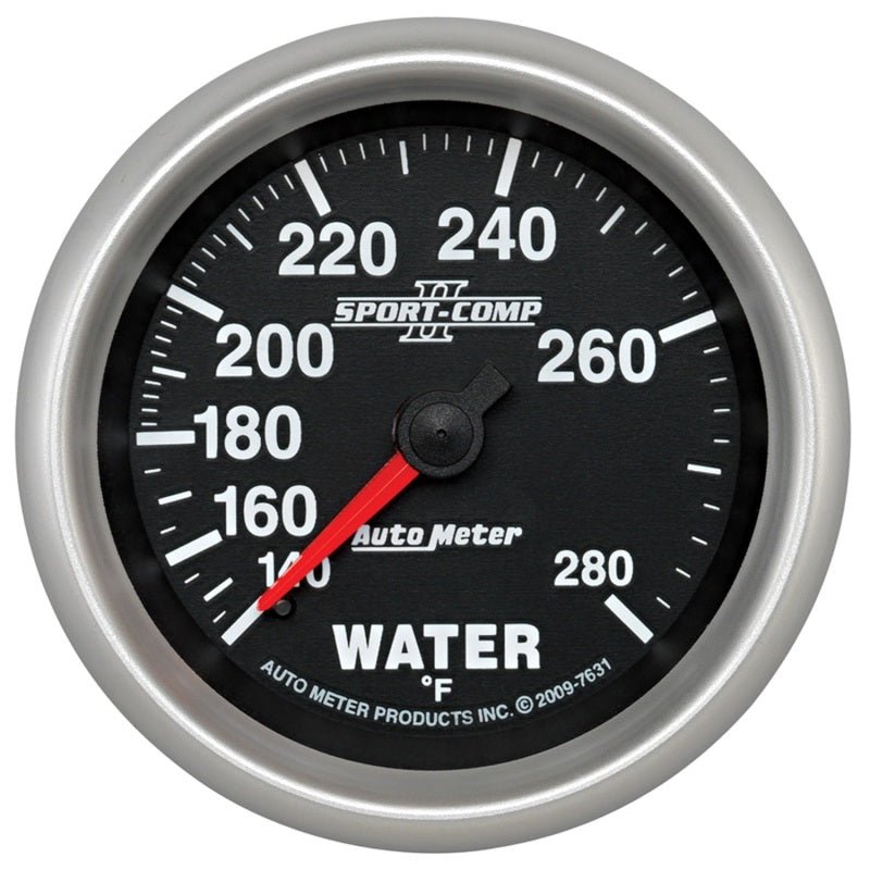 AutoMeter - Autometer Sport-Comp II 2-5/8in 140-280 Deg Mechanical Water Temp Gauge - Demon Performance