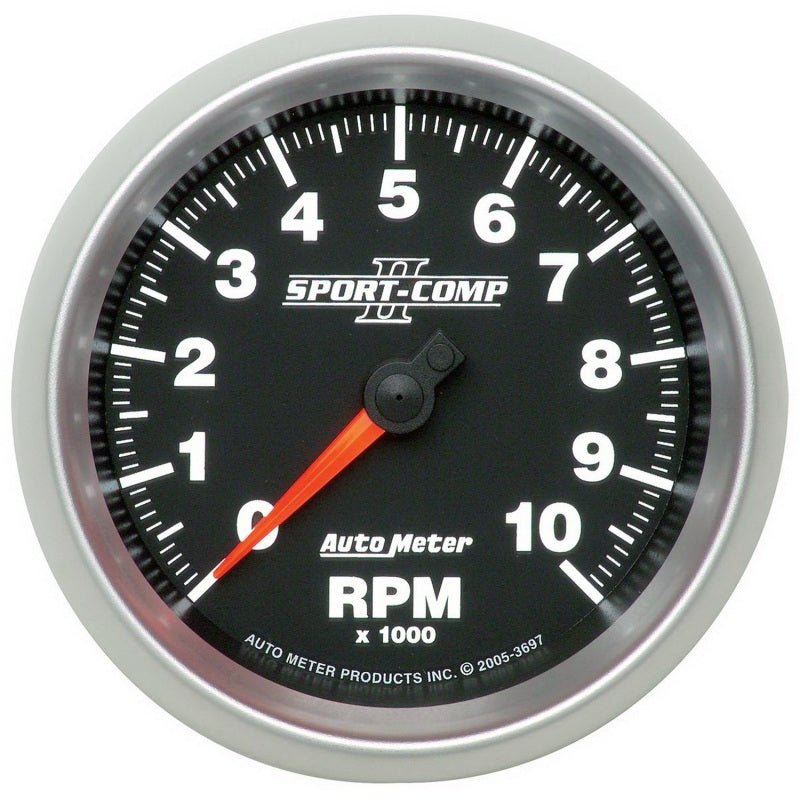 AutoMeter - Autometer Sport-Comp II 3-3/8in 10K RPM In Dash Tachometer - Demon Performance