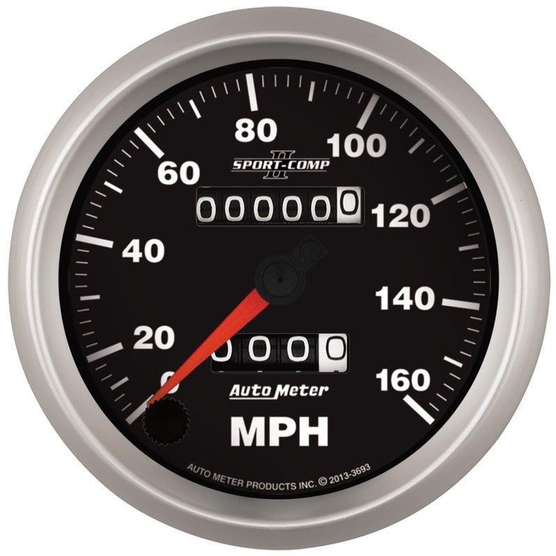 AutoMeter - Autometer Sport-Comp II 3-3/8in 160MPH Mechanical Speedometer - Demon Performance