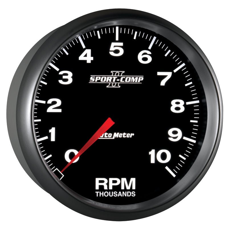 AutoMeter - Autometer Sport-Comp II 5 inch 0-10000 RPM In Dash Tachometer - Demon Performance