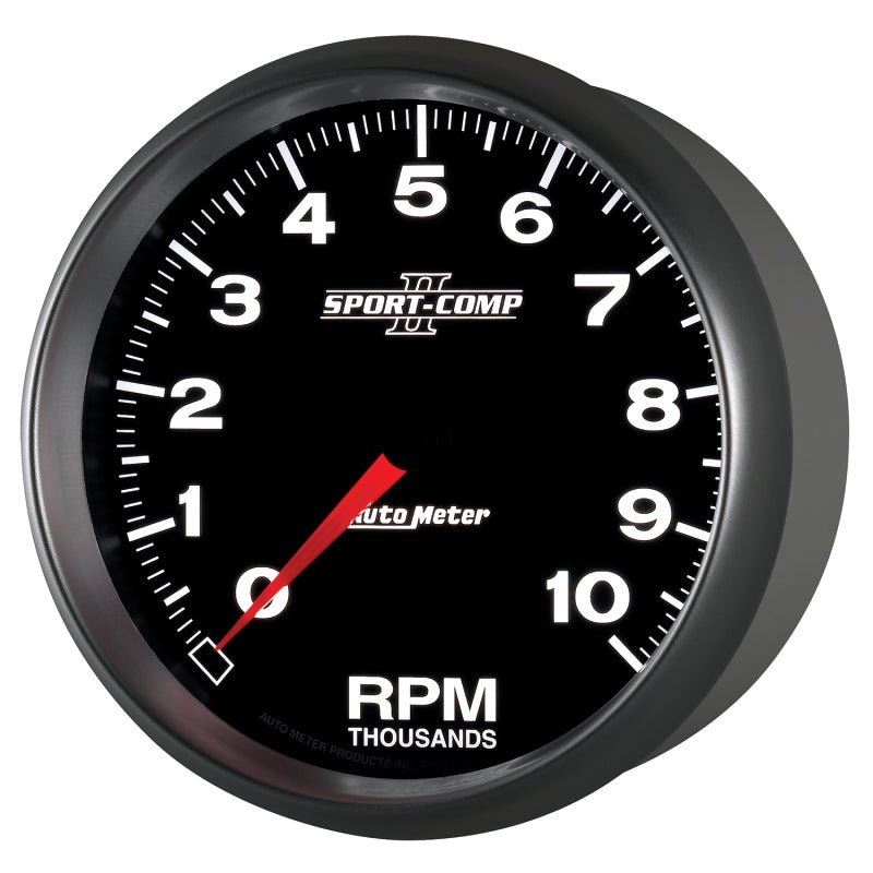 AutoMeter - Autometer Sport-Comp II 5 inch 0-10000 RPM In Dash Tachometer - Demon Performance