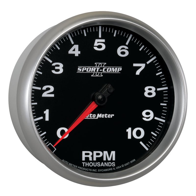 AutoMeter - Autometer Sport-Comp II 5 inch 0-10000 RPM In Dash Tachometer - Demon Performance