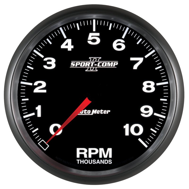 AutoMeter - Autometer Sport-Comp II 5 inch 0-10000 RPM In Dash Tachometer - Demon Performance