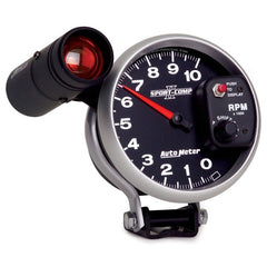 AutoMeter - Autometer Sport-Comp II 5 inch 0-10000 RPM Pedestal Mount Tachometer Shift-Lite - Demon Performance