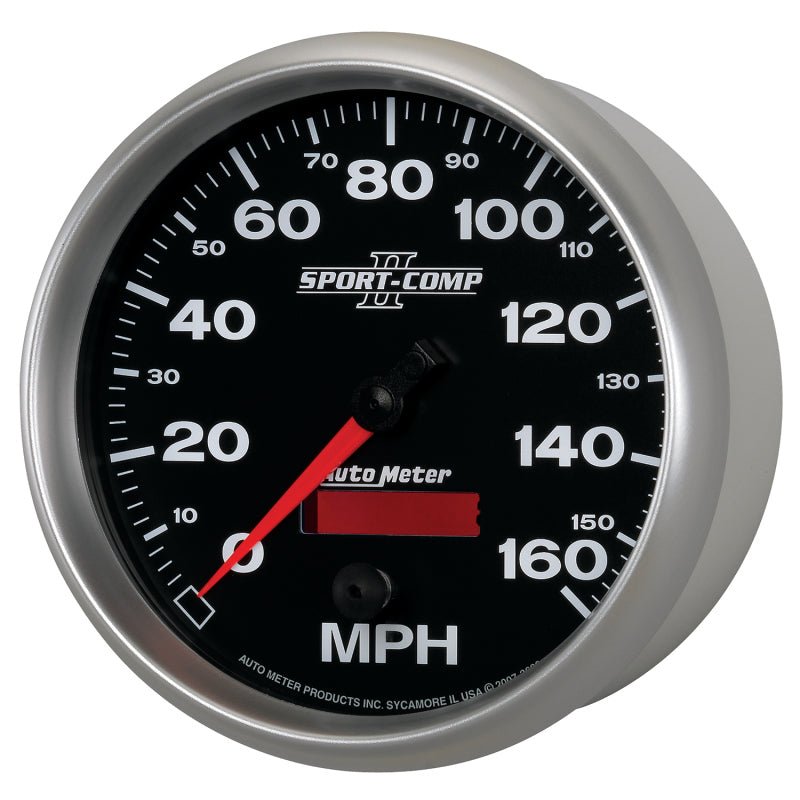 AutoMeter - Autometer Sport-Comp II 5 inch 0-160MPH Electronic Programmable Speedometer - Demon Performance