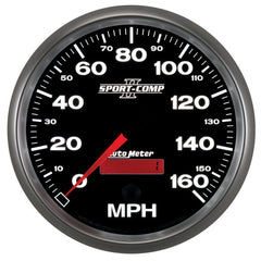 AutoMeter - Autometer Sport-Comp II 5 inch 0-160MPH Electronic Programmable Speedometer - Demon Performance