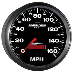 AutoMeter - Autometer Sport-Comp II 5 inch 0-160MPH Electronic Programmable Speedometer - Demon Performance